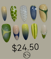 (Extra small) Green blue fall